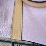 Victoria's Secret Angel Blush Pink Structured Satchel Bag Y2K 2000s Tan Trim Gold Hardware Photo 3
