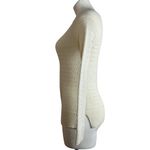 Loft  Basket Weave Cotton Blend Beige Sweater Top Photo 8