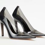 Good American NIB Cinder-f*cking-rella Pumps - Light Smoke sz 7.5 Photo 1