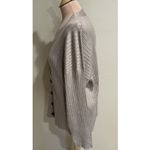 LIENRIDY Women's Tan Cardigan Sweater Size XL Ribbed Preppy Classic Minimalist Brown Photo 4