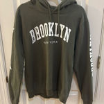 On Fire  Green Brooklyn New York Sweatshirt Photo 0