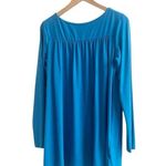 Susana Monaco Women’s Jersey Long Sleeve Teal Blue Size Small Minimalist Office Photo 1