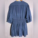 Pinch Work For You Navy Blue Smocked Waist Dress. In size Large Photo 1