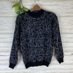 Vintage Snuggler Skiwear Black Turtleneck Wool Blend Sweater Photo 1