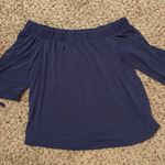 Rue 21 Navy Blue Off The Shoulder Top Photo 0