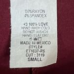 SEW IN LOVE Wine Red V Photo 9