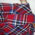 Rock & Republic XS Sleeveless Pocketed Tunic Top in Red Blue Plaid Photo 1