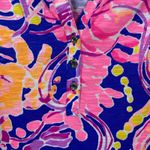 Lilly Pulitzer Blue&Pink Lobster Shrimp Essie Shift Mini Dress Sz.S Photo 7
