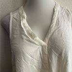 Maeve for Anthropologie White Sleeveless
Relaxed Fit Tunic Top L Photo 6