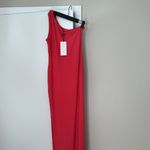 CLUB L LONDON pink Ruched Panel One Shoulder Maxi Dress Size 10 Photo 5