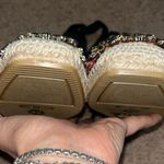 BODEN Embellished Espadrille Wedge Floral 38 / 7.5 Blue Photo 5