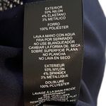 Jessica Howard  Dress Womens Size 6P Navy Blue Patterned Sheath Long Sleeve Photo 5