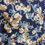 Karin Stevens Floral Dress Rayon Lace Trim Pockets Petite 14 Career Party Boho Photo 9