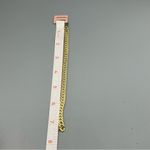 Vintage Gold Tone Herringbone Chain Bracelet | Chunky Retro Statement Photo 9