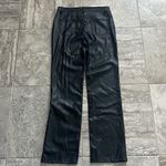 STAUD  Black Chisel Faux-Leather Trousers in Black, Size 12 NEW Retail $350 Photo 5