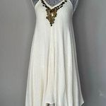 Urban Outfitters  ECOTÉ Gypsy Coin Asymmetrical Hem Strapless Shift Dress Size XS Photo 0
