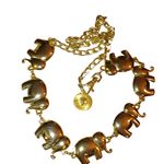 Belt Gold Elephant Link Chain Lion of Venice Medallion Clasp Vintage 36 Inches Photo 6