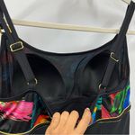 Longitude NWOT Swimsuit size 14 skirted one piece adjustable straps built in bra Photo 5