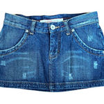 Mossimo Denim Vintage Micro Mini Low Rise Denim Skirt Cotton Photo 0