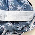 Abercrombie & Fitch • Floral Lace Trim Romper in Navy, Cutout Back, Size Small Photo 12