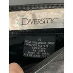 Diversity Women's Knee Length Genuine Leather Straight Skirt Black Size 6 Photo 5