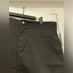 Dickies  Black Cotton Spandex Mini Skirt Back Slit Button Front Plus Size 24 Photo 1