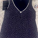 Brandy Melville Sleeveless Flori Black Tank top Photo 3