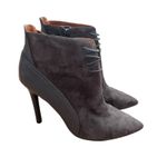 H by Halston Halston Gray Suede Irene Stiletto Boots Sz 10 Photo 1