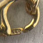 14K layered chain necklace with crystal beads Gold Photo 8