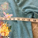 Disney Joey Chou  Parks Mickey Mouse Castle Train Blue Zip Up Hoodie - Women's M Photo 6