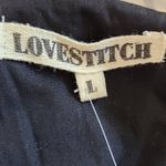 Lovestitch Black Embroidered Cotton Blazer Size Large NWT Black Blazer Photo 5