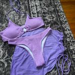 SheIn Purple 3pc Bikini Set Photo 0