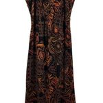 R & K Originals Maxi Dress Size 10 Beaded Neckline Empire Waist Boho Tribal Black Photo 0