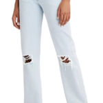 Levi's Low Pro Straight Jeans Light Wash Cotton Sz 26 L31” Photo 0