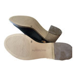 Sole Society Ankle Booties  Open Toe Black Leather Minimalist Clean Girl Size 8.5 Photo 4