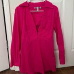 Urban Outfitters  Phoebe Corset Shirt Dress Mini Hot pink Photo 1