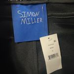 💙💖 NWT Simon Miller Black Vegan Leather Wet Look Straight Leg Pants Size 24 Photo 5
