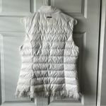 Lilly Pulitzer  White & Gold Fringe Palm Tree Printed Vest Medium Photo 5