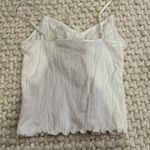 Brandy Melville White  Lace Tank Top Photo 0