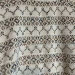 Reba Rose Vintage 1990s Y2K Beige Striped Cardigan Sweater 100% Cotton Small Photo 13