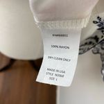 Kay Celine NEW Ivory Floral Embroidered Blouse Size Large Photo 9