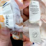 Peony Dress Vacation Cotton Floral Lightweight Summer Maxi Pastel Orange M EUC Size M Photo 5