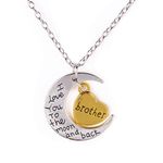 I LOVE YOU Brother Heart Pendant Necklace Multiple Photo 1