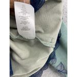 LOGO By Lori Goldstein LOGO Lounge Women's Hoodie Floral Blue Lace Hem Long Sleeve Size XS Cotton Blend Photo 2