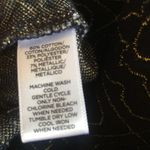 Loft  | quilted shimmer sweatshirt navy gold Large Photo 5