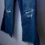3x1  Higher Ground Gusset in Vasto Cropped Raw Hem Button Fly Flare Jeans Photo 5