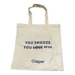 Casper Mattress Tote Bag 14.5" x 15" Neutral Photo 0