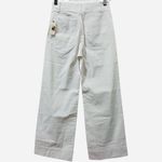 Anthropologie NWT Maeve Colette White Magic Fabric Wide Leg Cropped Pants 26 Photo 4