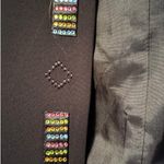 Moshita Coutrure Open front swing dress with rainbow sequine formal 12 Black Photo 5