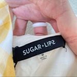 Sugar Lips Gingham Midi Dress Size Medium Yellow White Tie Front Halter Sz M New Photo 8